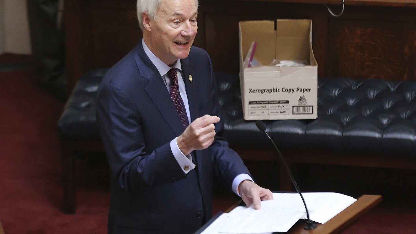 AP's tweet card. LITTLE ROCK, Ark. (AP) — Arkansas lawmakers on Tuesday made the state the first to ban gender confirming treatments and surgery for transgender youth, enacting the prohibition over the governor's...