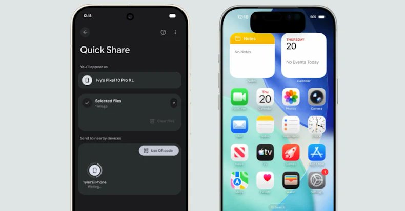 TweetThreatNews's tweet card. Google has enhanced its Quick Share to support cross-platform file sharing with Apple's AirDrop, ensuring secure and efficient transfers between Android and iOS devices. The feature emphasizes strong...