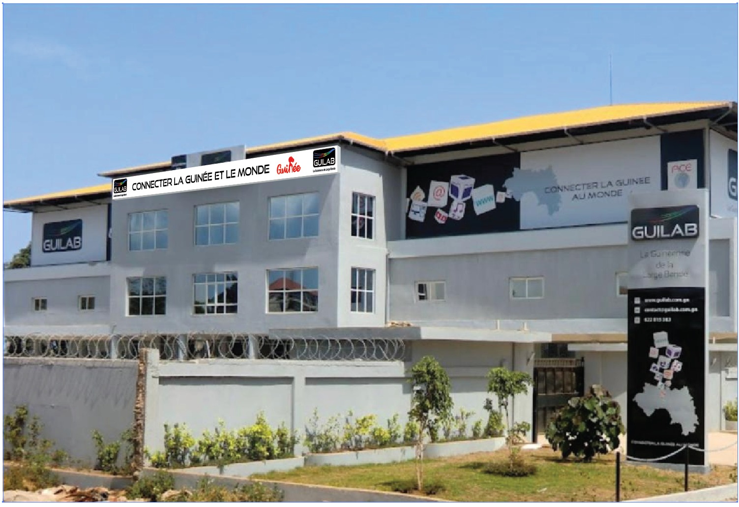 GuilabGN's tweet card. Premier Opérateur d’Infrastructures Télécoms en Guinée Connecter la Guinée au monde grâce à des infrastructures télécoms fiables, innovantes et durables. Qui sommes-nous ? A propos Mission Contribuer...