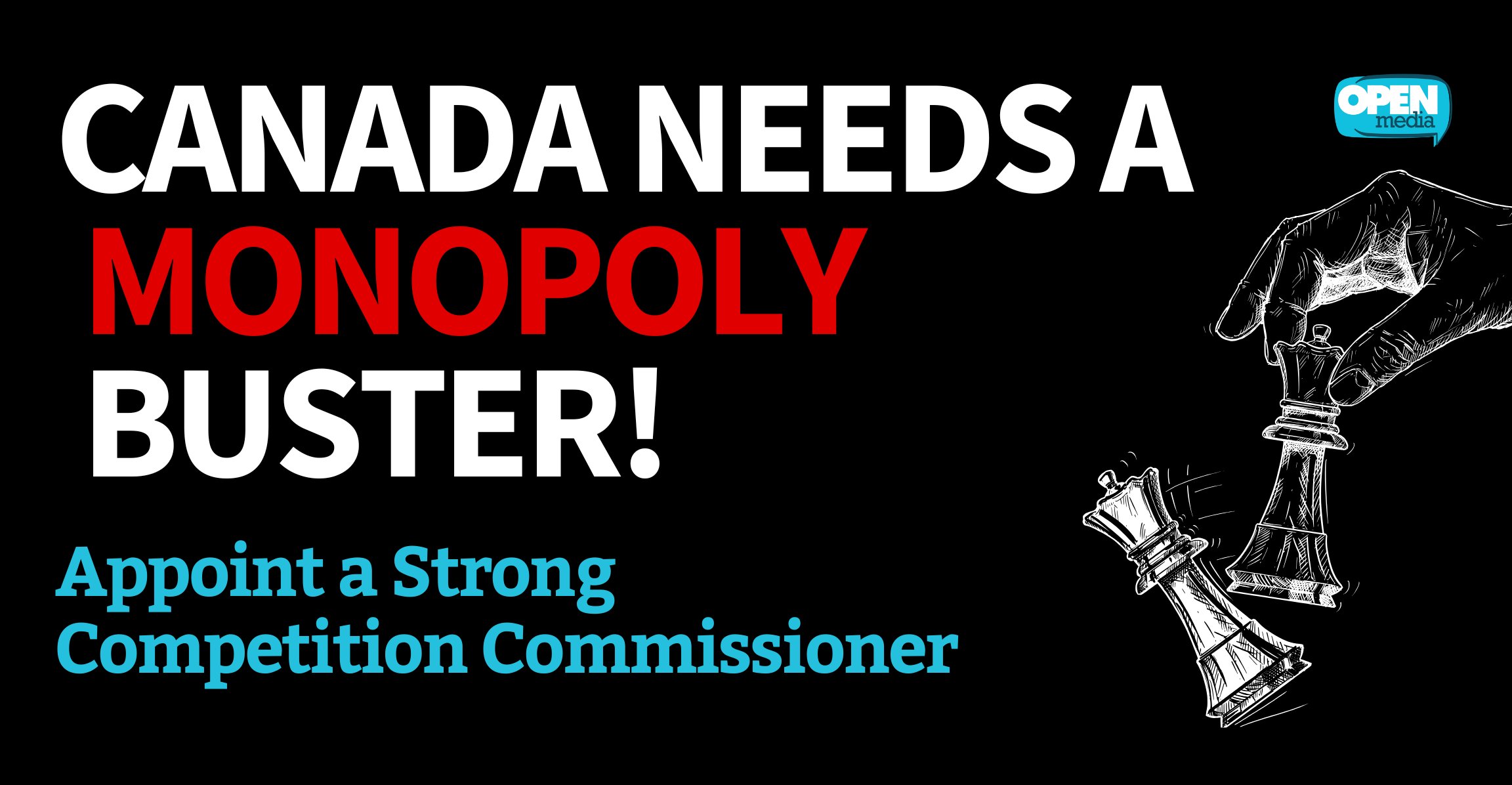 KimChuk414's tweet card. Canada Needs a Commissioner Who Fights Monopolies!