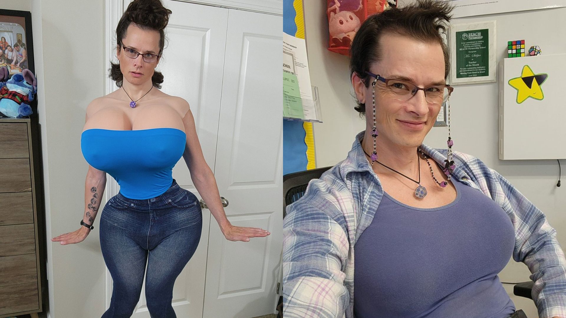 reduxx's tweet card. Concerns are mounting in Maryland after a male teacher was found posting TikTok videos flaunting what he describes as his pregnancy and breast-implant fetish. Although the teacher has since locked...