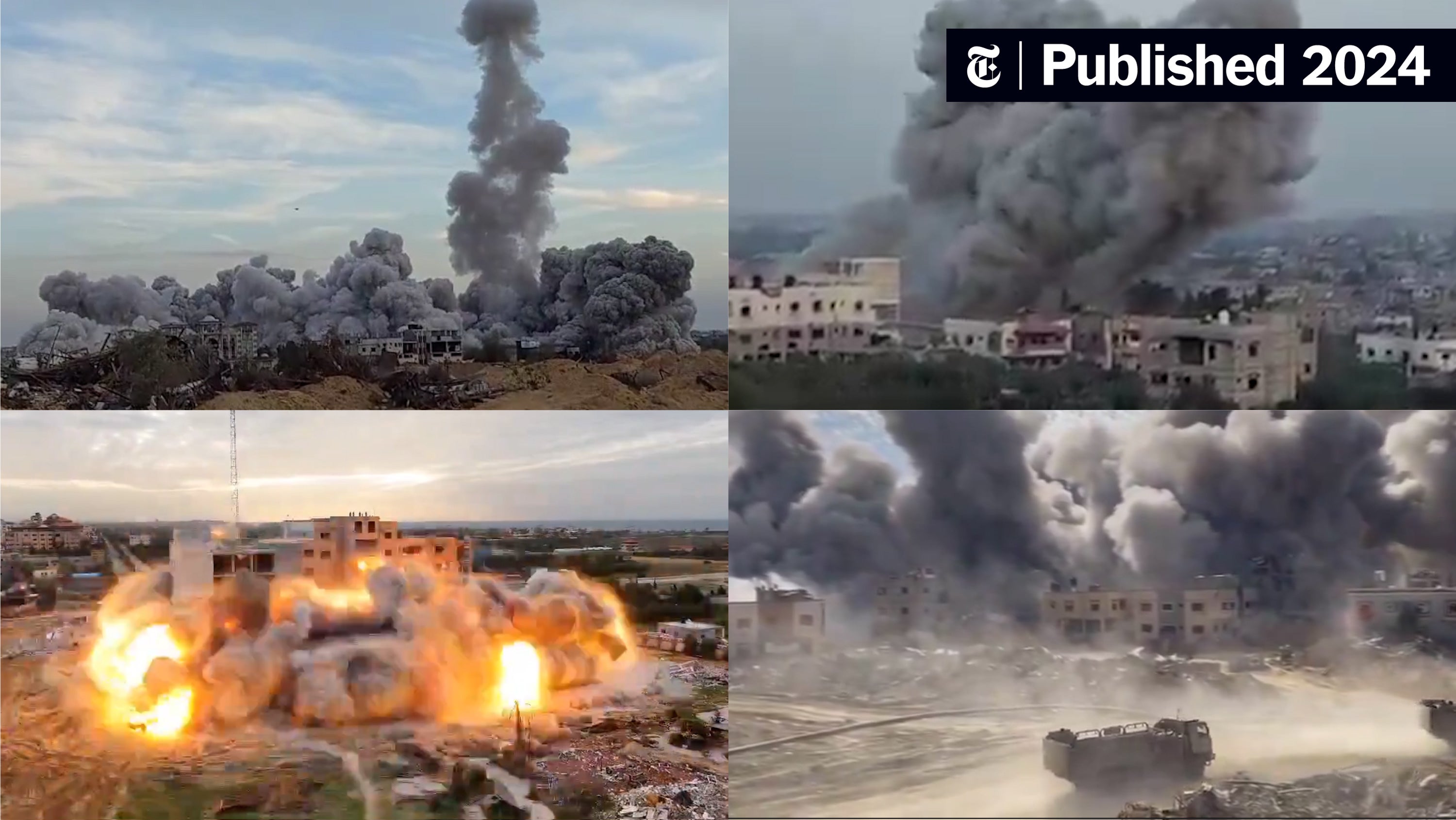 MichaelLynk5's tweet card. In addition to its aerial bombardment, Israeli ground forces have carried out a wave of large-scale detonations, destroying residential homes, schools and mosques across the strip.