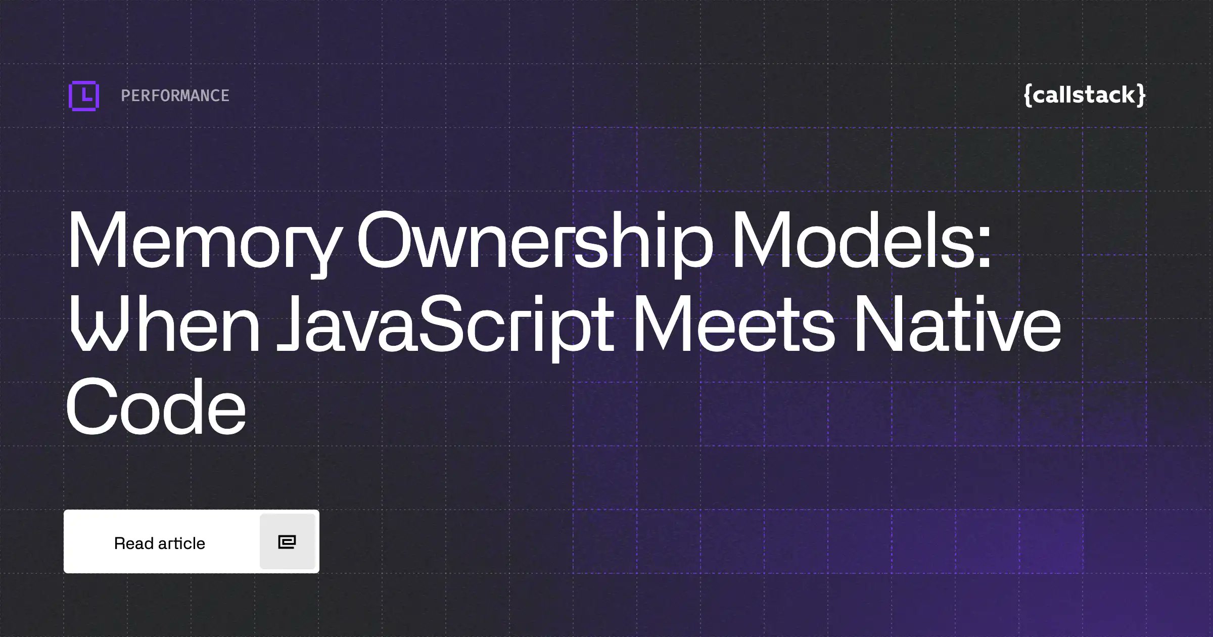 grabbou's tweet card. A deep dive into how React Native handles memory when JavaScript and native code share ArrayBuffer data. Learn why async processing can break, how GC affects raw pointers, and the safe patterns for...