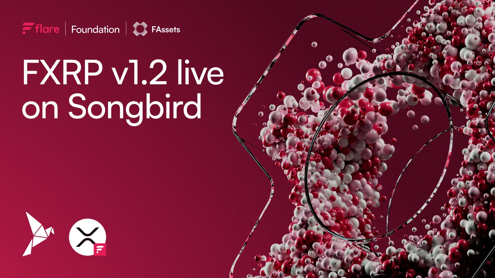 FlareNetworks's tweet card. The launch of FXRP v1.2 on Songbird marks the final security milestone before the mainnet launch, contingent on no material issues being found.