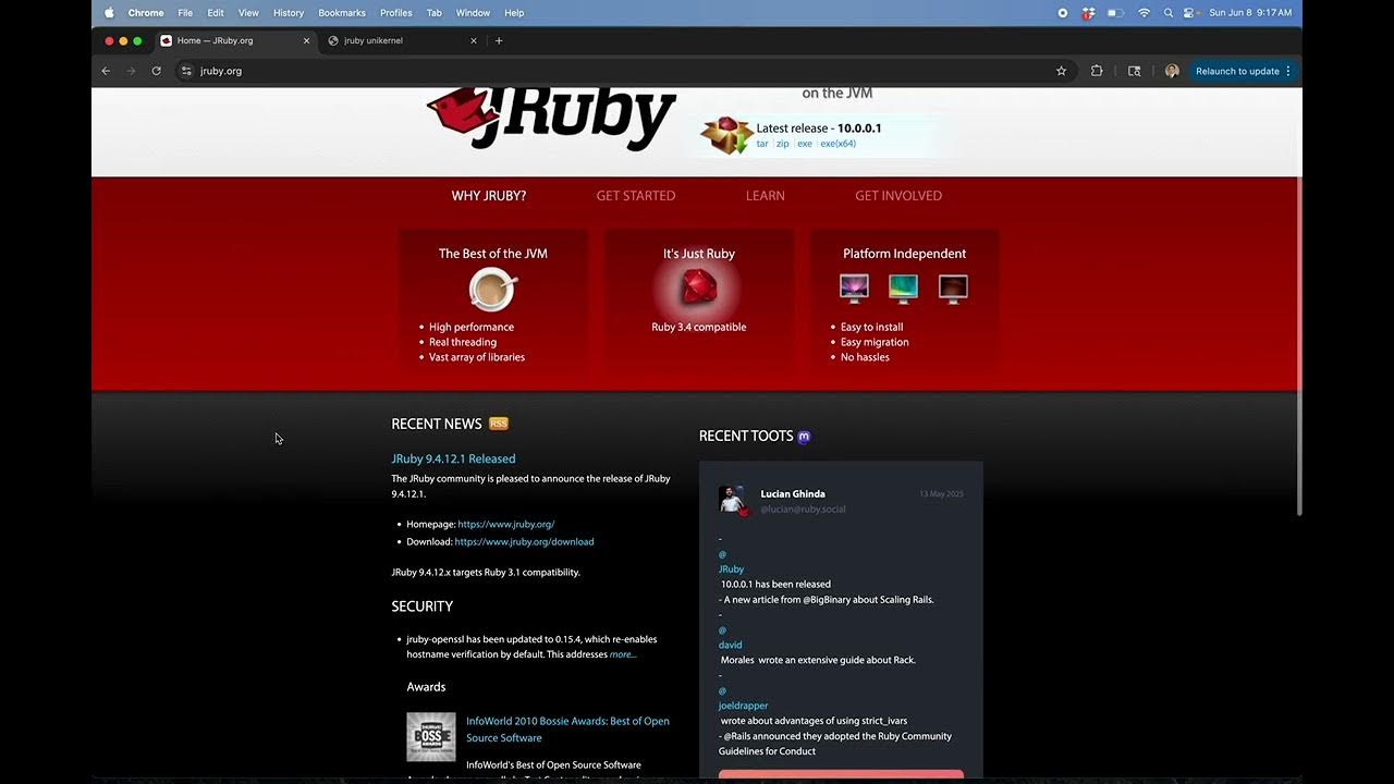 nanovms's tweet card. [Unikernel Application Spotlight] JRuby