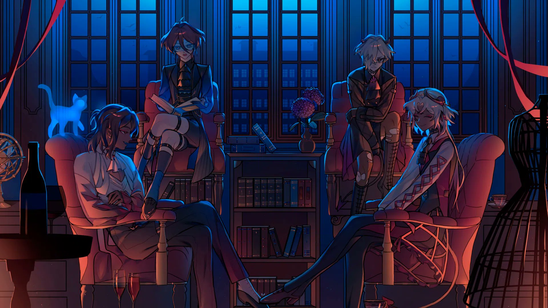 _kiki1109's tweet card. Check out kiki1109's commissions and portfolio! | illustrator and webcomic creator! i like drawing boys and using the color blue :3 ...