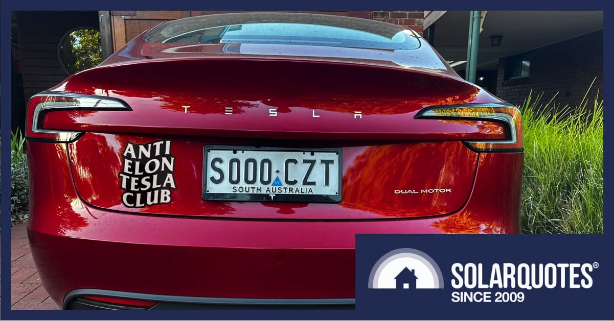 AusSolarNews's tweet card. Tesla makes exceptional products but Elon's behaviour is hard to defend. So, what's a conscientious Australian energy nerd to do?