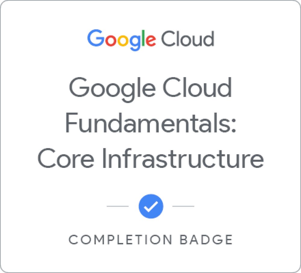 DeepakR4j's tweet card. Google Cloud Fundamentals: Core Infrastructure introduces important concepts and terminology for working with Google Cloud. Through videos and hands-on labs, this course presents and compares many of...