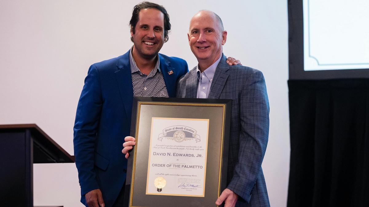 gvljournal's tweet card. GSP President and CEO Dave Edwards has received the state's highest civilian honor, the Order of the Palmetto.