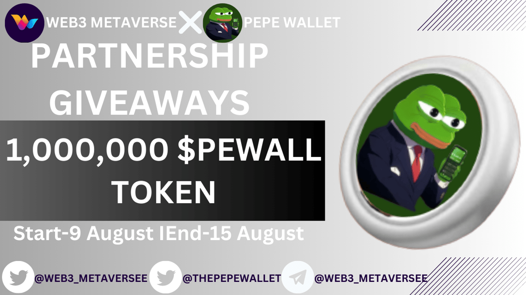 web3cryptoo's tweet card. 🤝 🤝 Monstopia is Giving away 1,000,000 $PEWALL Token For Airdrop Don't miss the chance to win! 🤝 🎁 Prize Pool:- 1,000,000 $PEWALL Token Giveaway 🎟️ Prize Distribution:- 🥇 Rank 1 - 20 Top Refs...