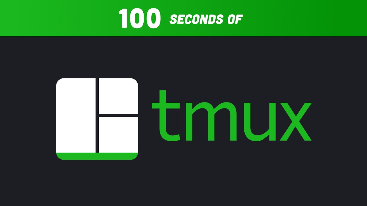 edcolcode's tweet card. Tmux in 100 Seconds