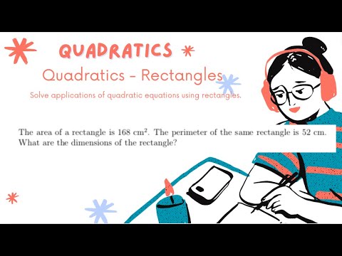nishaetutor's tweet card. Quadratics | Quadratic Equations Using Rectangles | Part 30