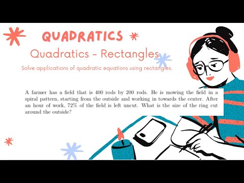 nishaetutor's tweet card. Quadratics | Quadratic Equations Using Rectangles | Part 32