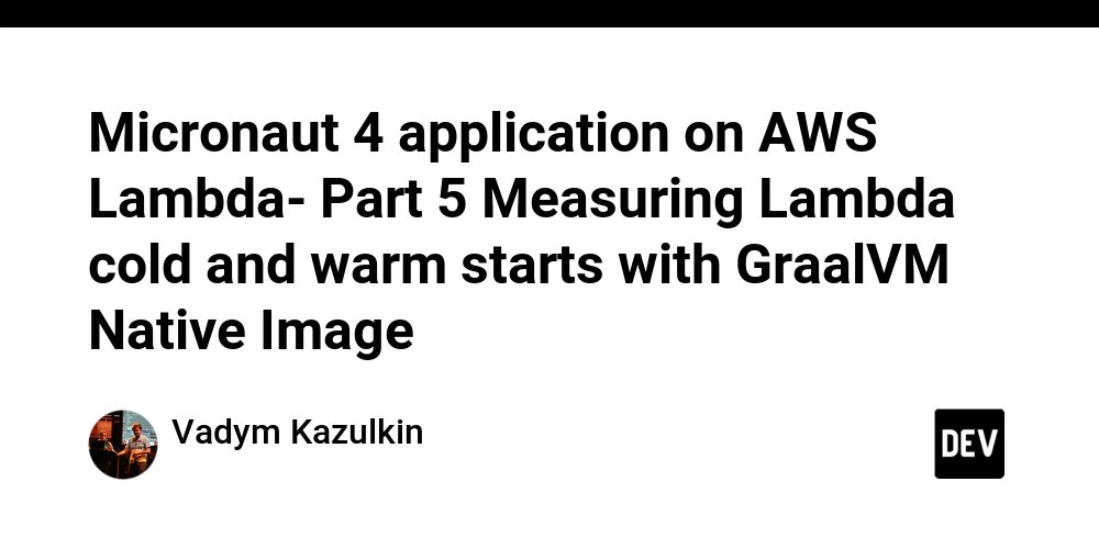 aws_hero_blogs's tweet card. Introduction In the part 1 of our series about how to develop, run and optimize Micronaut...