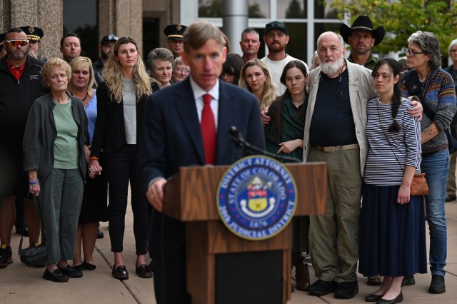 Katielangford35's tweet card. The charges included 10 count of first-degree murder, one count of first-degree murder of a peace officer and 38 counts of attempted first-degree murder.