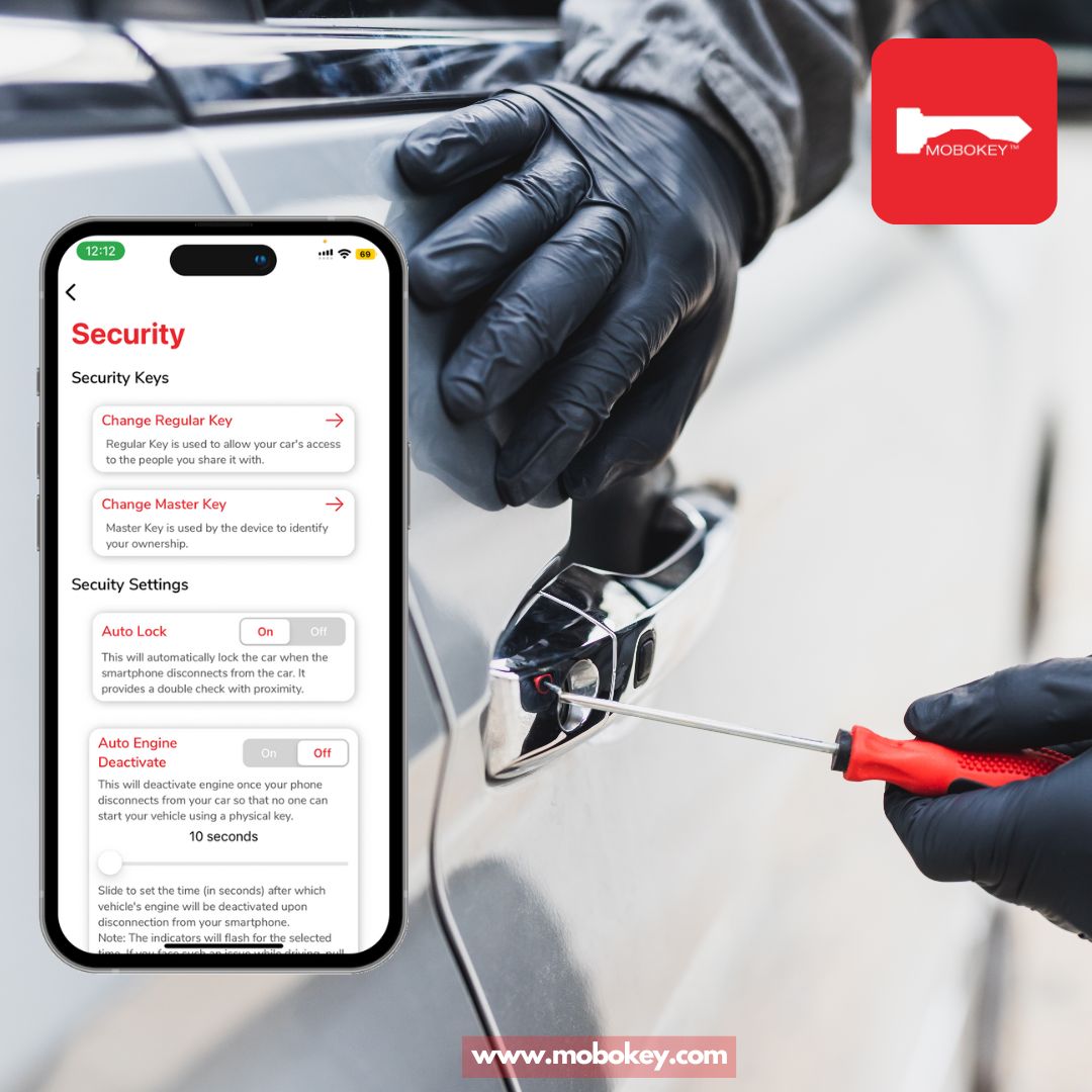 MoboKey's tweet card. Car theft remains a serious threat. Traditional alarms often fall short. They might only notify you of a theft. You need a solution that acts quickly. MoboKey offers robust security features. It...