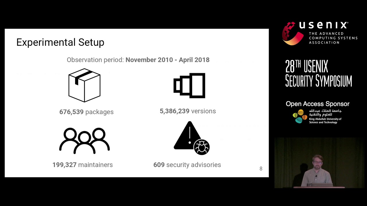 USENIXSecurity's tweet card. USENIX Security '19 - Small World with High Risks: A Study of...