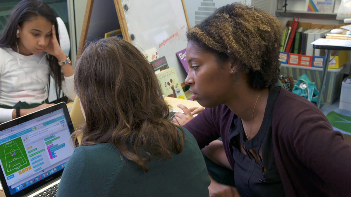 hadip's tweet card. Despite efforts from companies and universities, the number of women majoring in computer science is declining. A non-profit is trying to change that by offering coding lessons to girls as early as...