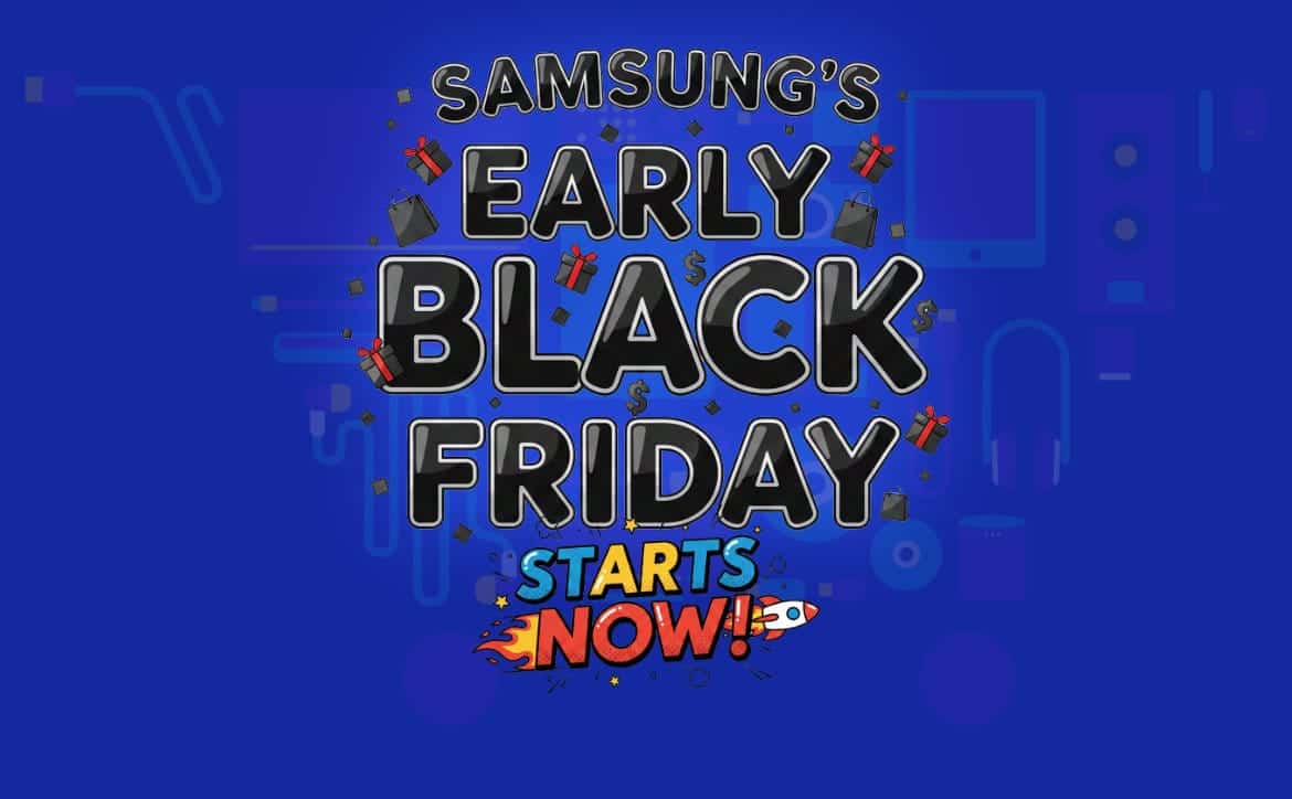 techaeris's tweet card. Samsung Black Friday deals start today, with some of them ending before official Black Friday and some going far beyond.