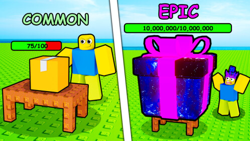 ROBLOXCODESFOR2's tweet card. 🎁 Welcome to Unboxing Simulator 🎁 Smash boxes, uncover legendary loot, and flex your finds with friends! [How To Play] • Open boxes to get hats • Equip your best hats and weapon to boost damage •...