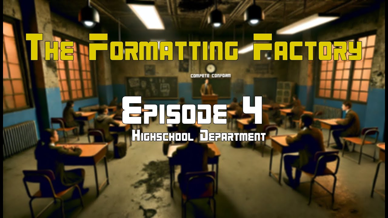 joakim76512588's tweet card. The Formatting Factory - Episode 4 (High School Department)