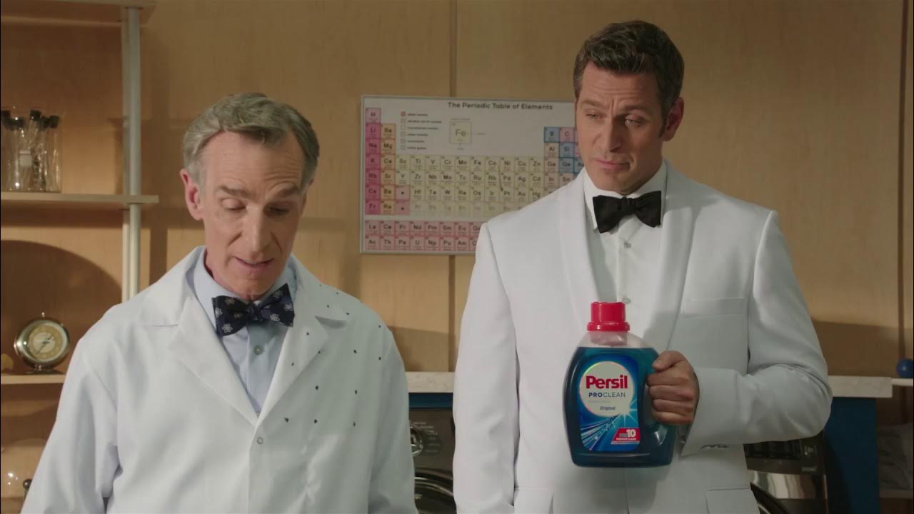 BillNye's tweet card. Behind the Scenes of #ScienceOfClean