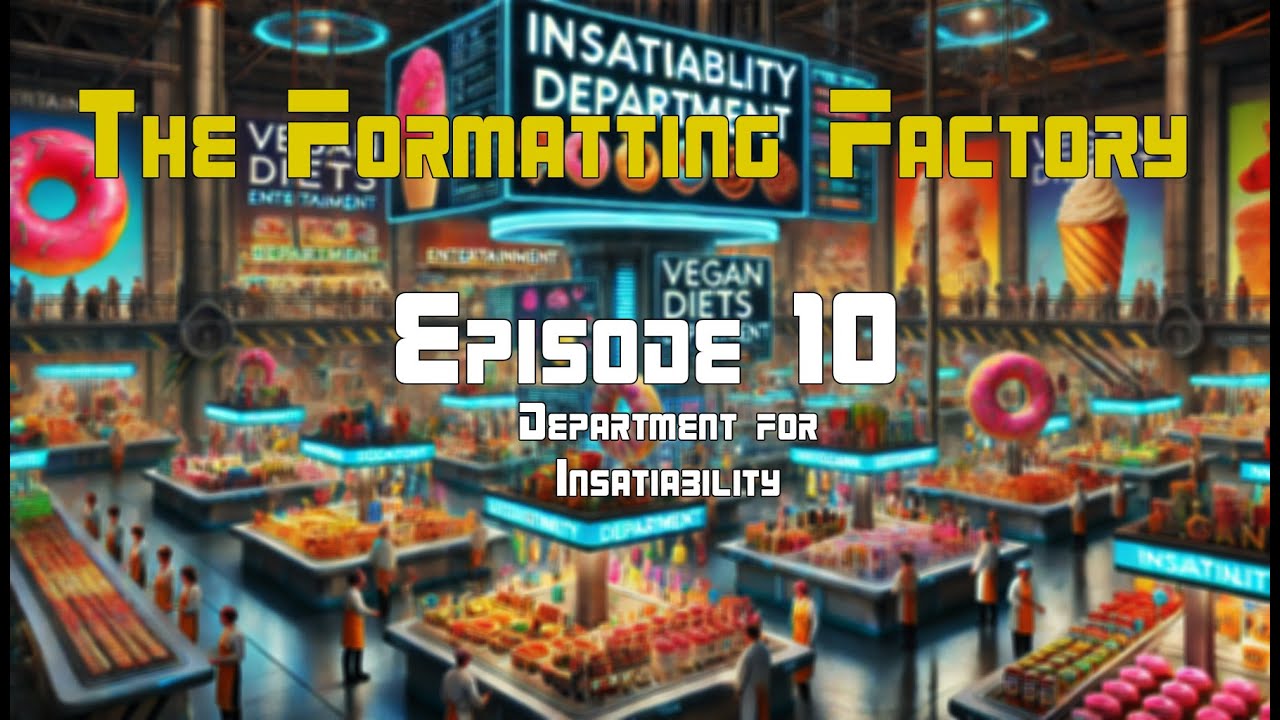 joakim76512588's tweet card. The Formatting Factory - Episode 10 (Department for Insatiability)