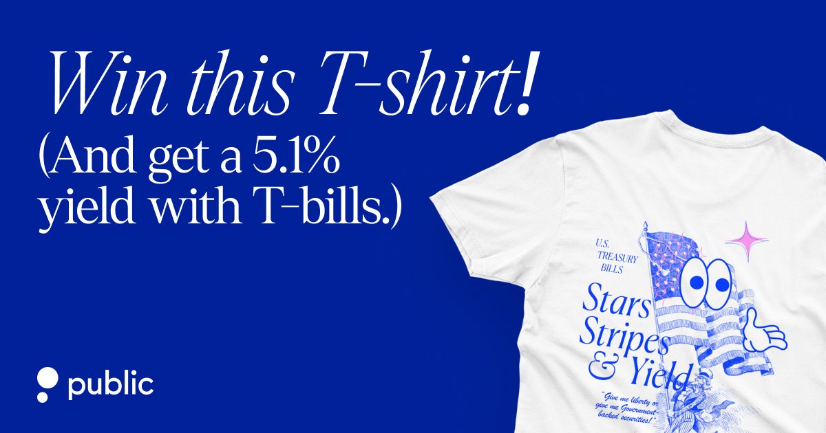 kevinkgreer's tweet card. This July 4th, pledge your allegiance to lending the US government money. Move your cash into Treasury Bills on Public and earn a 5.4% yield.*