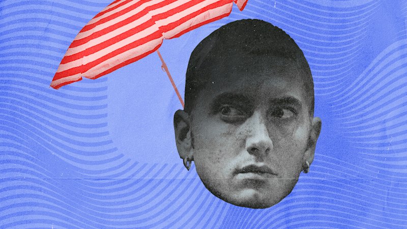 XSLogicMan's tweet card. A Sydney couple selling beach umbrellas are fighting an international legal battle with US rapper Eminem. Whether their small business survives could have a lot to do with another famous US perform...