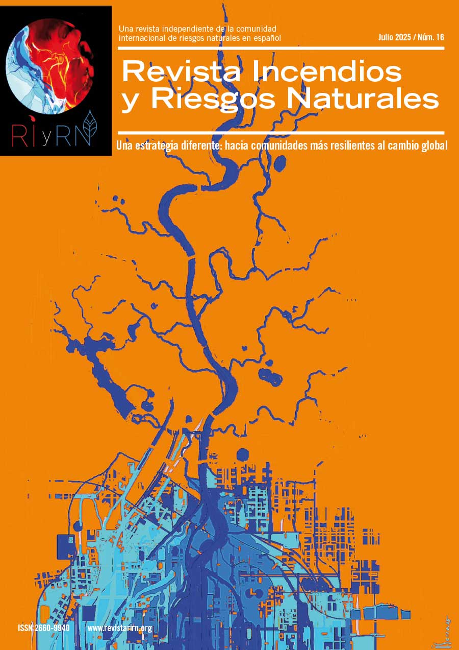 RevistaIyRN's tweet card. Revista Incendios y Riesgos Naturales. Una revista independiente de la comunidad internacional de riesgos naturales en español. ISSN: 2660-994