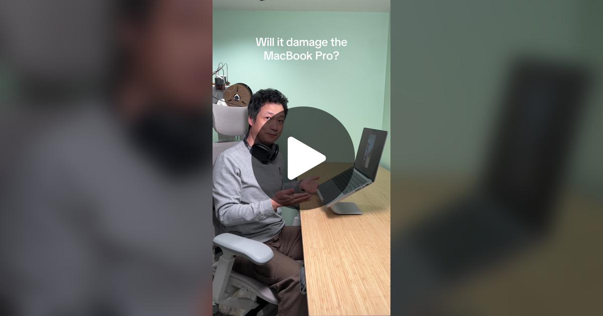 SinhNguyen39540's tweet card. 433 likes, 37 comments. “Will the 3D printed laptop stand damage the MacBook Pro? 14” and 16” tested.”