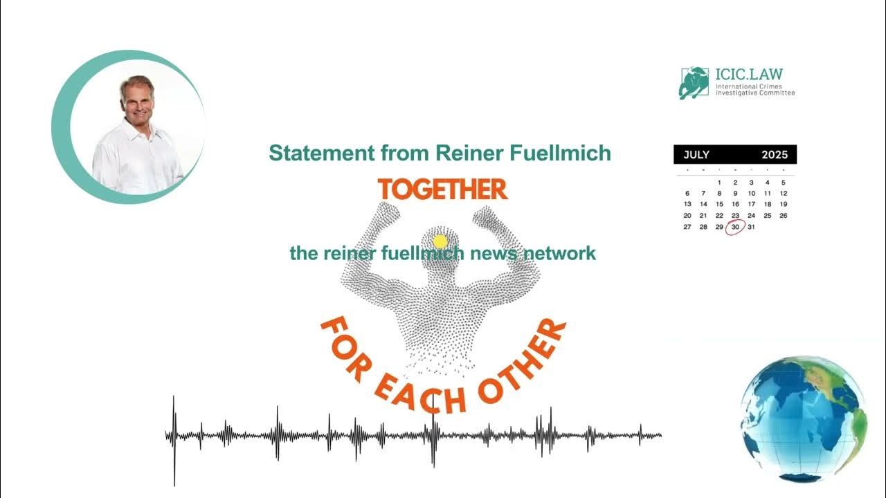 FreeFuellmich's tweet card. Dr. Reiner Fuellmich on July 30. 2025 + Reiners actions speak louder...