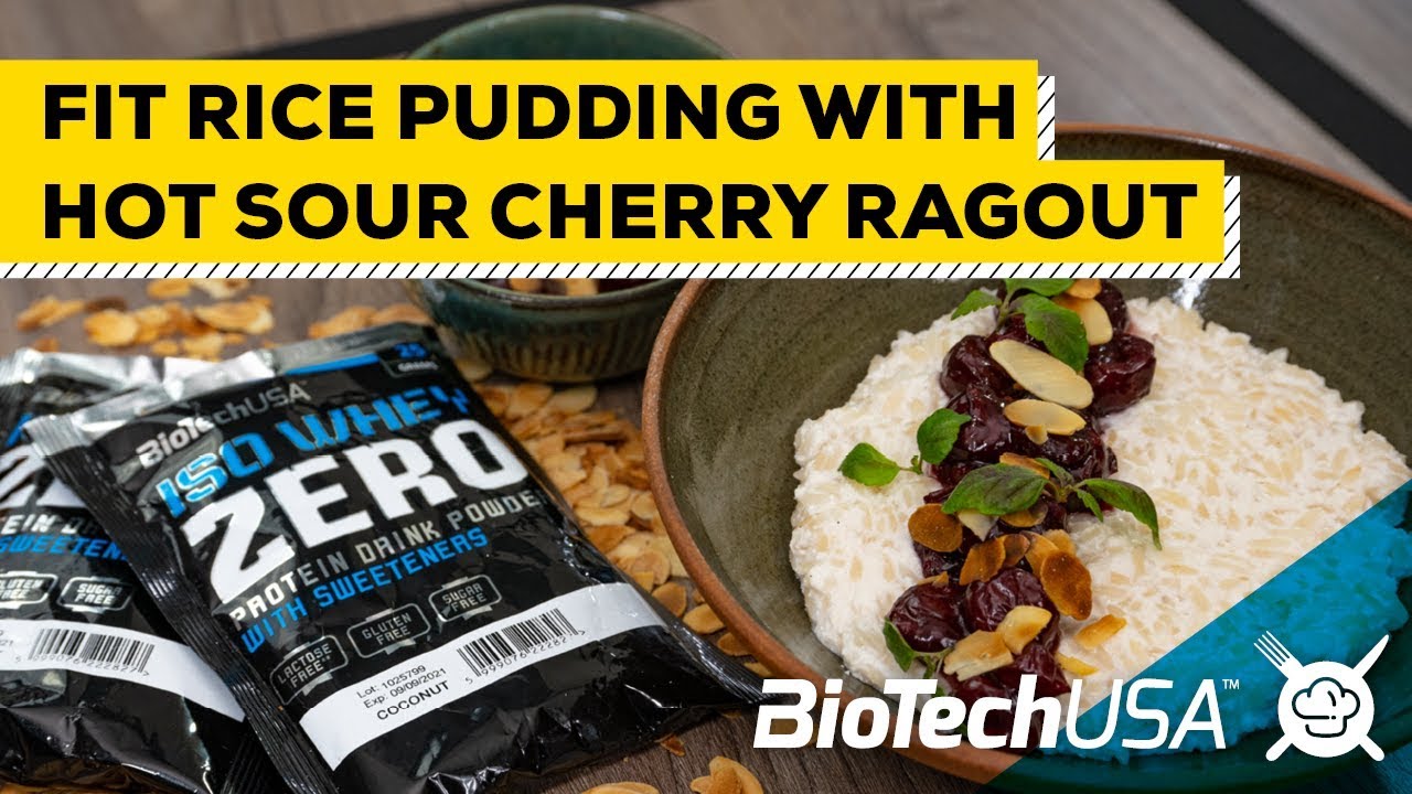 BioTechUSAInt's tweet card. Fit Gourmet // Fit Rice Pudding With Hot Sour Cherry Ragout