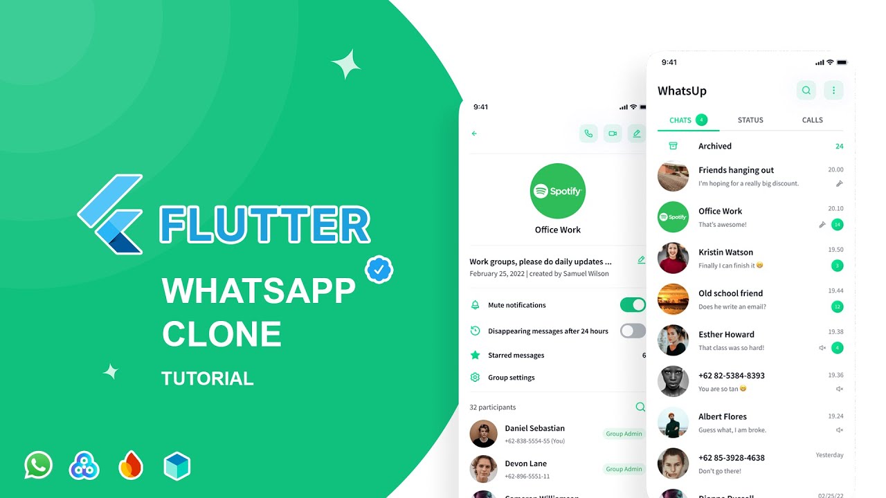ProgramsArt's tweet card. Build WhatsApp Clone in Flutter with Firebase Phone Auth