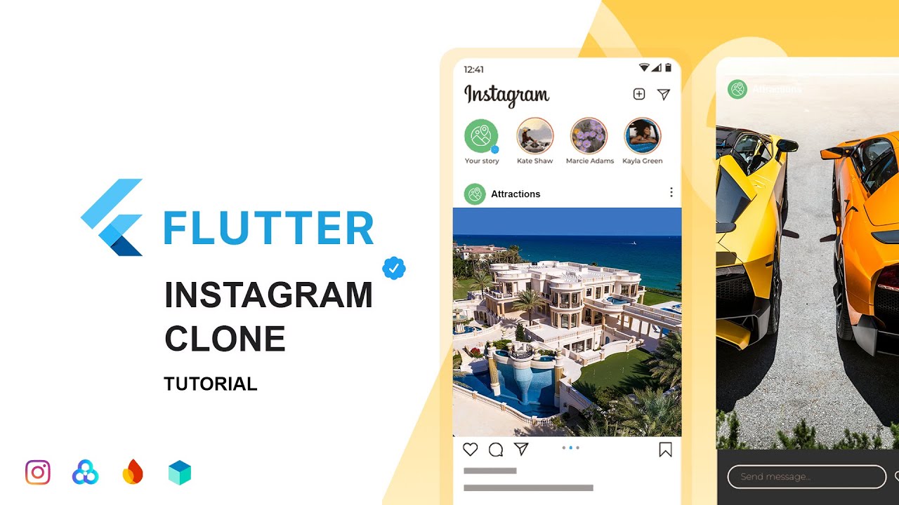 ProgramsArt's tweet card. 📱 Flutter Instagram Clone App – Chat Screen Tutorial