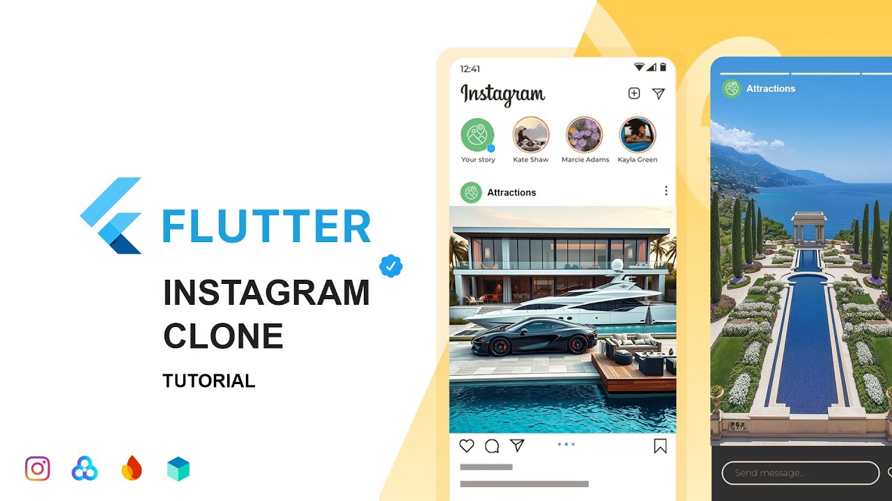 ProgramsArt's tweet card. 🌍 Flutter Instagram Clone – Adding Localization with easy_localiza...