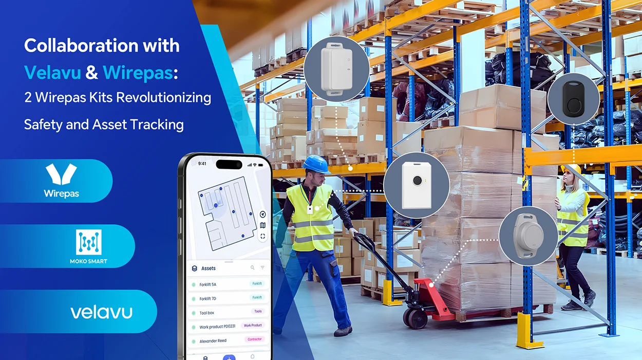 Generacion_IoT's tweet card. Velavu, Wirepas y MOKOSMART lanzan soluciones conjuntas para seguridad y rastreo en IoT industrial
