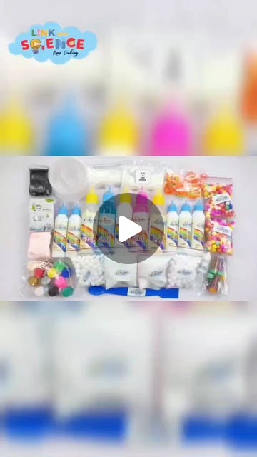 LinkWithScience's tweet card. "India's First Choice for Premium Quality DIY Slime" (@linkwithscience) • Instagram reel