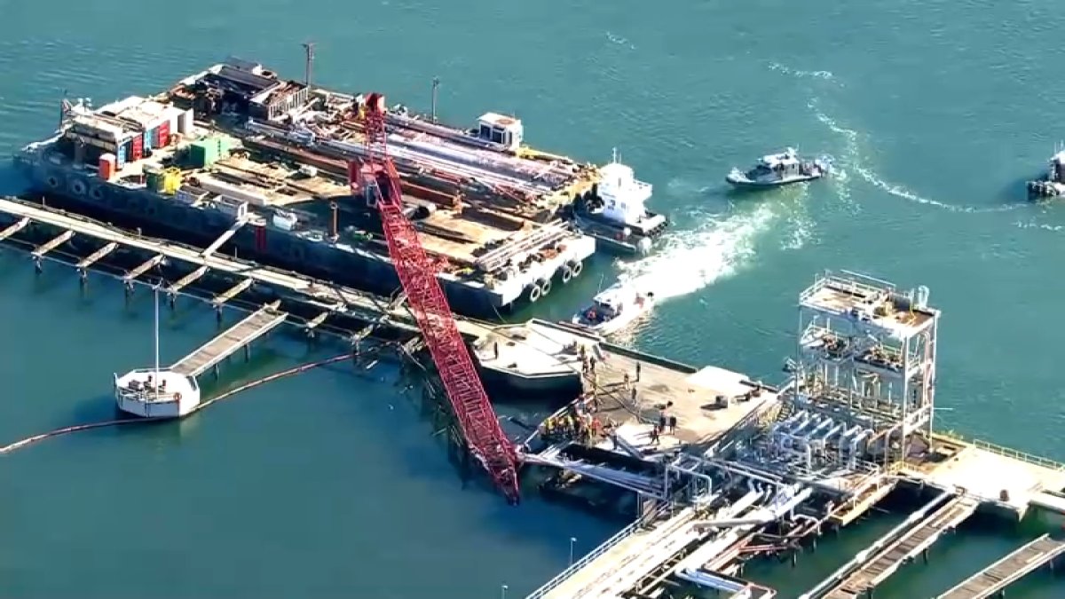 EverettScanner's tweet card. A crane collapsed in Everett, Massachusetts, on Friday, leaving at least one person hurt, police said.