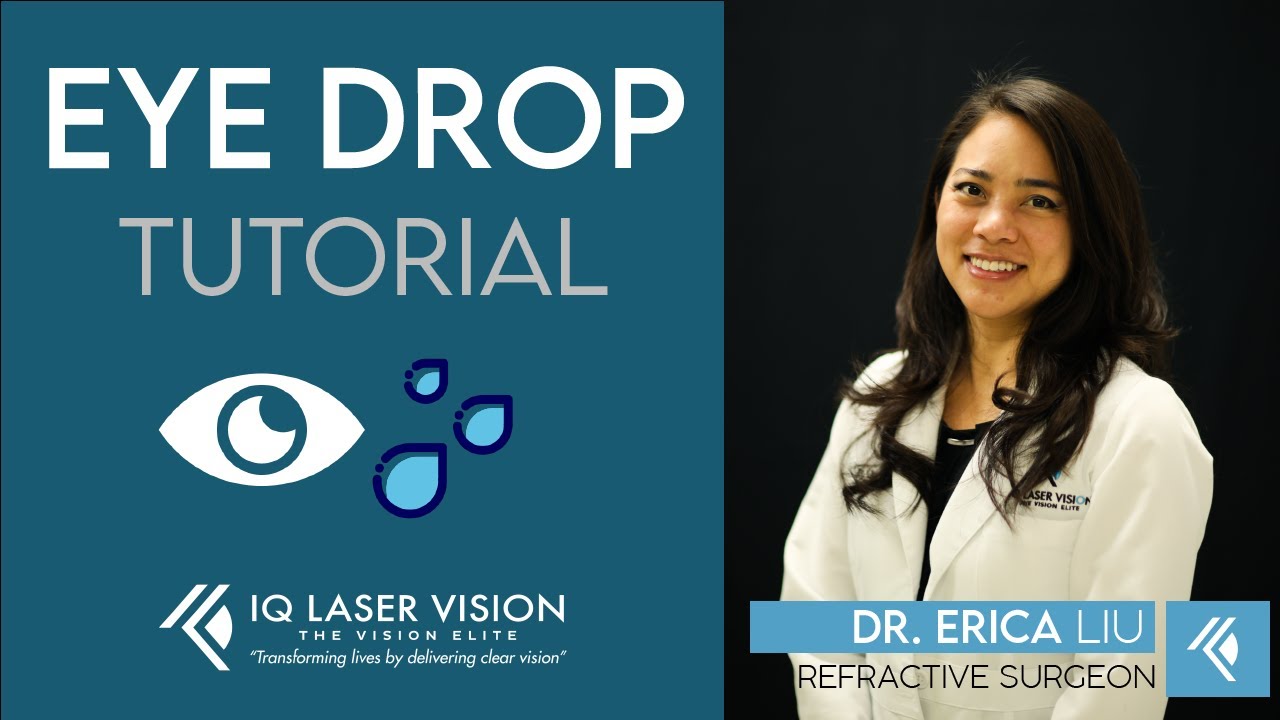 IQLaserVision's tweet card. Eye Drop Tutorial