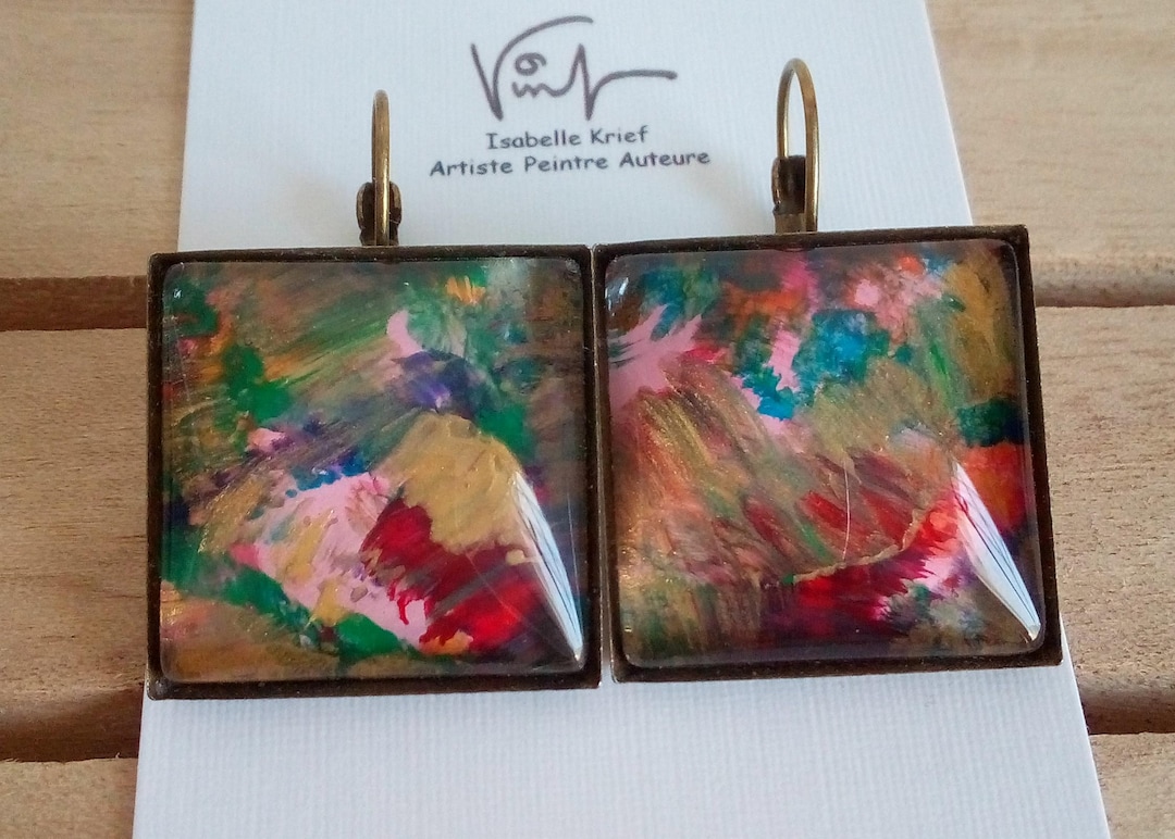 Isabellekrief's tweet card. This Dangle & Drop Earrings item is sold by BijouxPeintsEnFrance. Ships from France. Listed on Oct 29, 2025