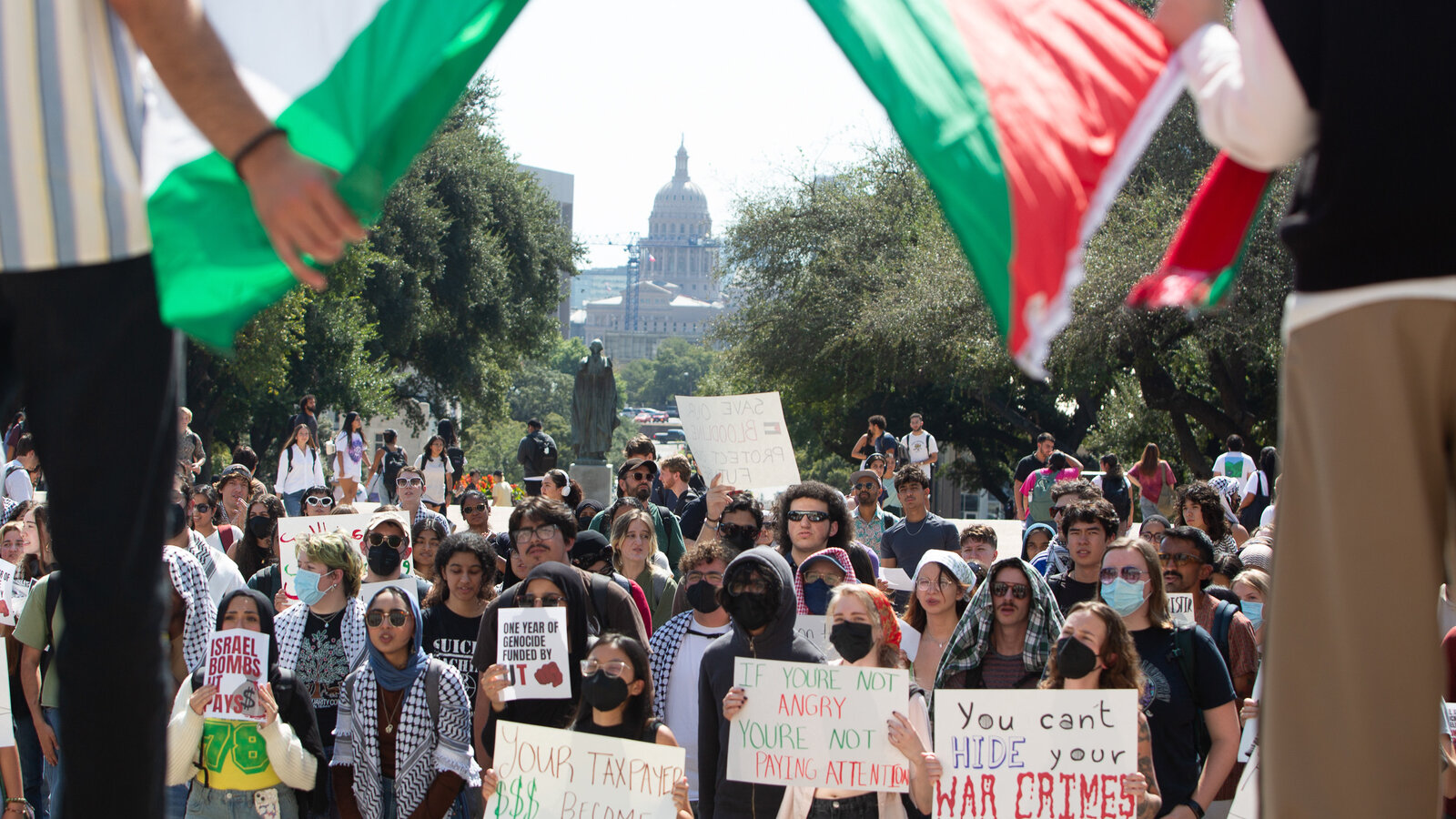 CarAdrianH's tweet card. Stricter rules and punishments over campus protests seem to be working. Universities have seen just under 950 protest events this semester, compared with 3,000 in the spring.