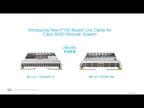 CiscoIOSXR's tweet card. Introducing P100 Based Line Cards for Cisco 8000 Modular Systems –...