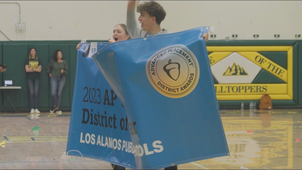 APforStudents's tweet card. Los Alamos is the 2023 AP Small District of the Year