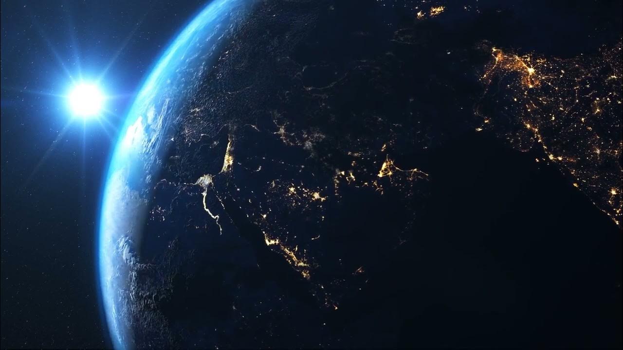 EscapeRelaxing's tweet card. Spinning Earth With Relaxing Background Music For Stress Relief