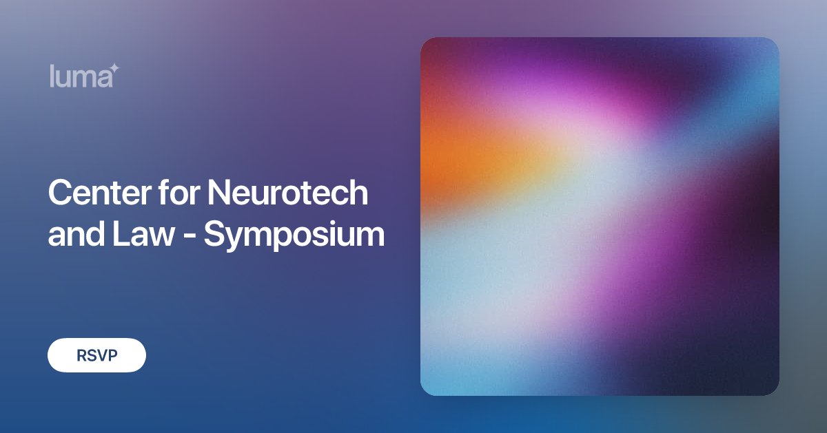 NeuroTechLDN's tweet card. 1st October 2025, British Library, London Centre for Neurotechnology and Law Symposium 09:00 to 17:00 Agenda Sponsored by Blackrock Neurotech and DLA…