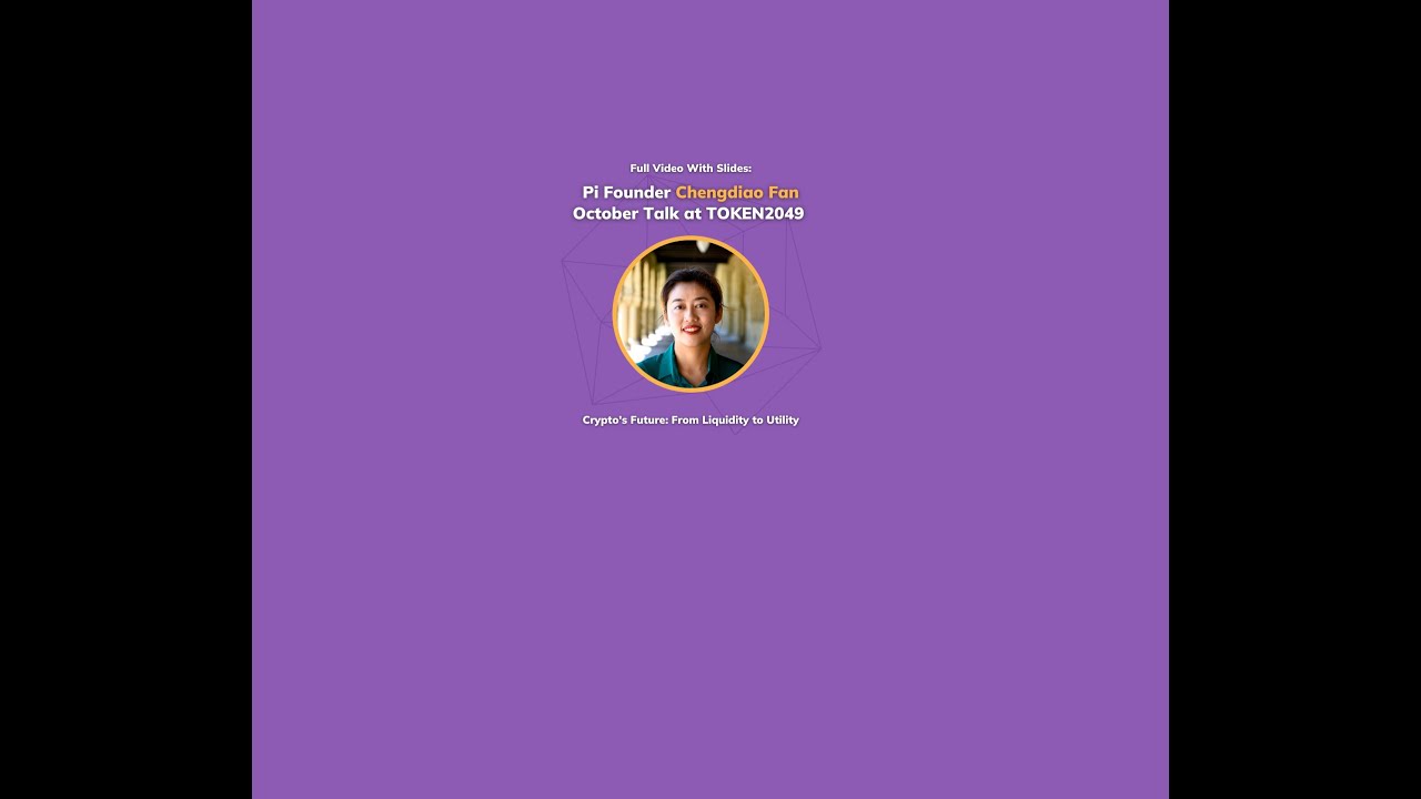 mstor168's tweet card. Pi Founder Chengdiao Fan at TOKEN2049 (With Slides) – Crypto's...