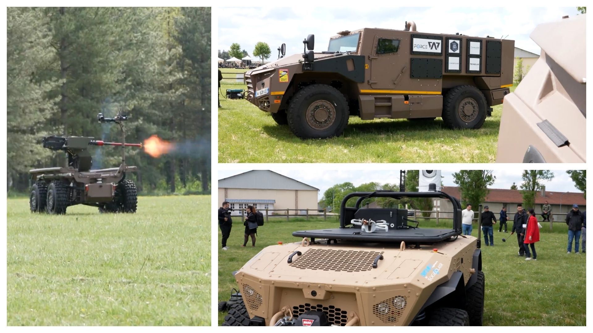 SharkRobotics's tweet card. Quelque part en région parisienne, l’armée française est en démonstration de la 'guerre du futur'. Aux côtés des...