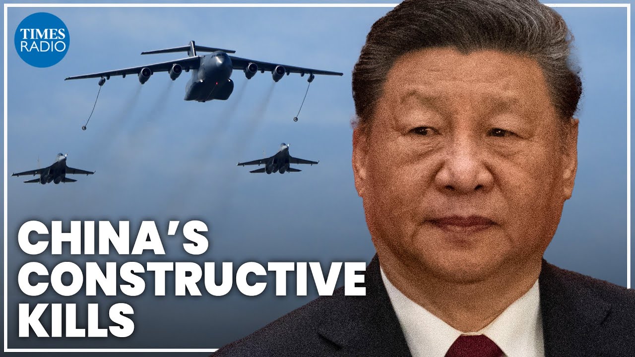 michaeldkenyon's tweet card. Chinese jets simulate missile attack on British Royal Navy ship