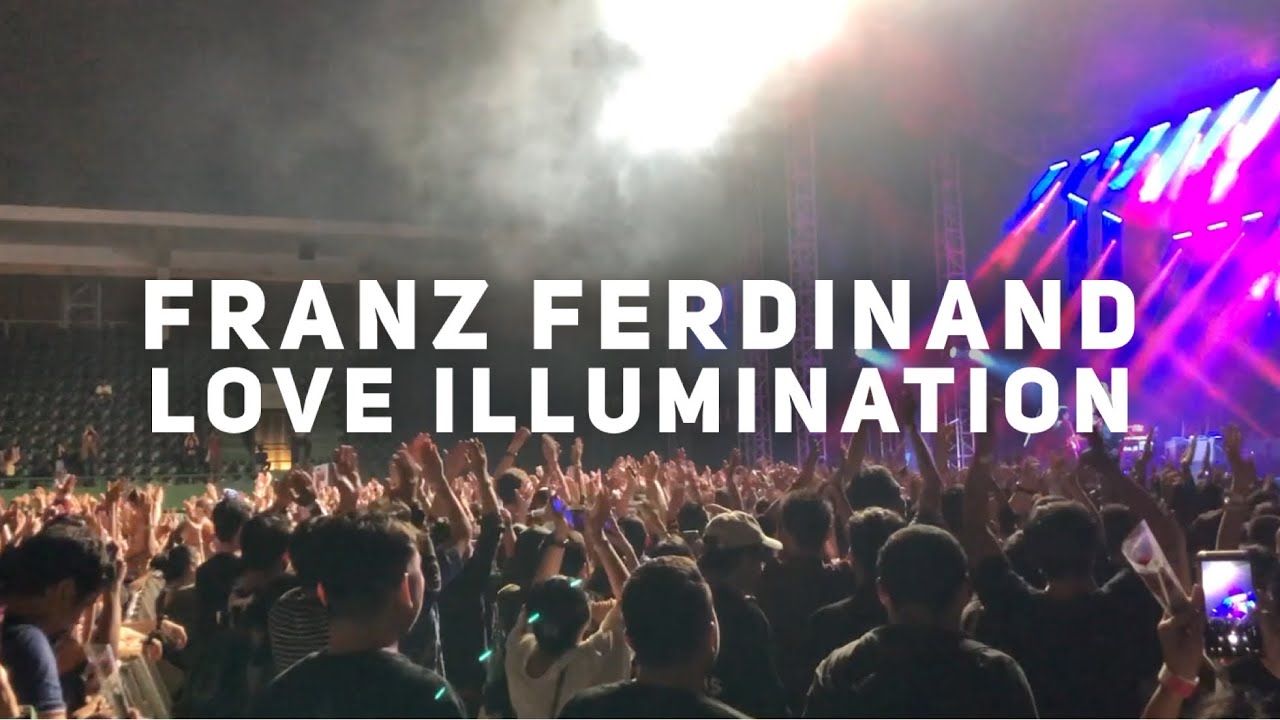 rigrigrigdemo's tweet card. Franz Ferdinand Love Illumination LIVE at Jakarta 2018
